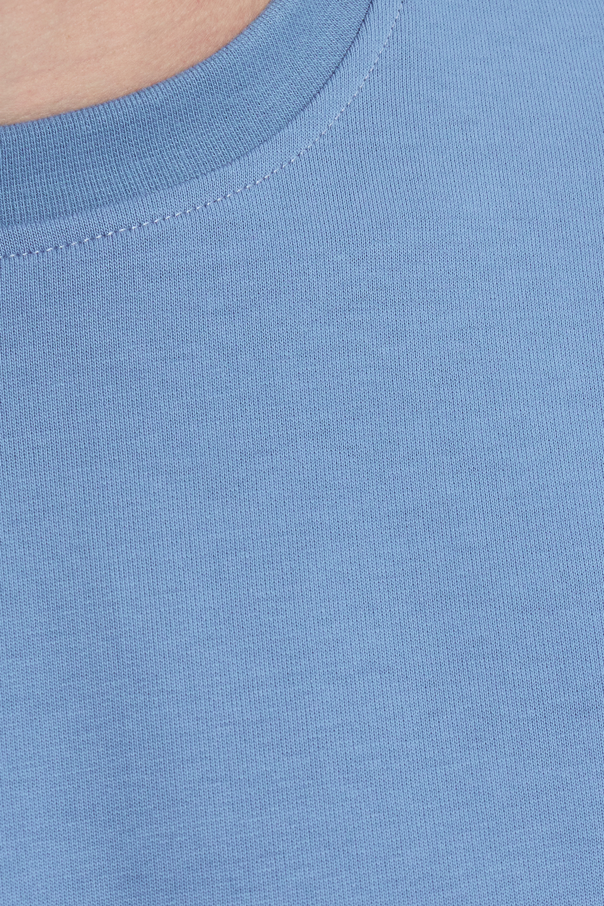 Tudors  Erkek Relax Fit Rahat Kesim %100 Pamuk 2 İplik Bisiklet Yaka Mavi Sweatshirt - Görsel 7