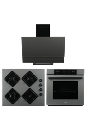 Alveus Gri Cam Dijital/dokunmatik 3'lü Ankastre Set (f17-gls640-mfa627)