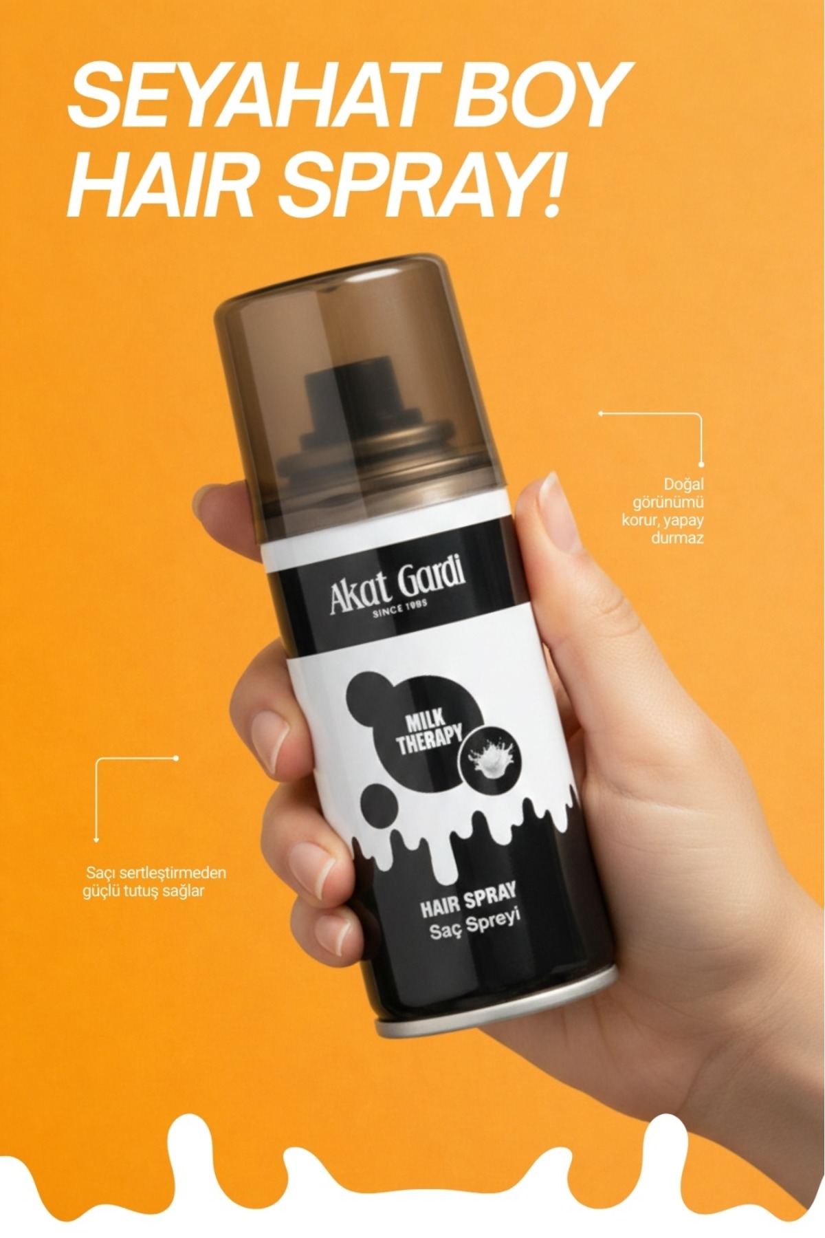 Saç Spreyi Milk Therapy 75Ml.Süt Kokusu Etkisi Seyahat Boy 3'Lü Özel Seyahat Seti — SeyahatMilk3lüSet — تصویر 3 از 5