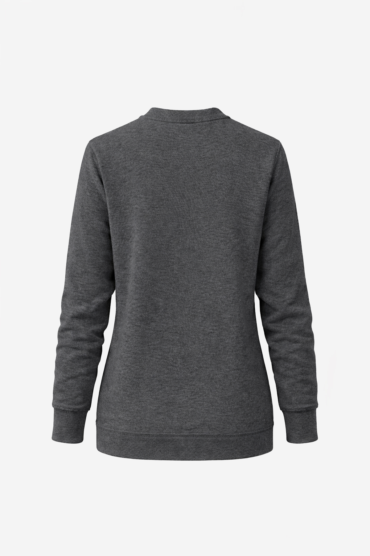 Amia&Co.  Antrasit Basic Oversize Kadın Sweatshirt - Görsel 4