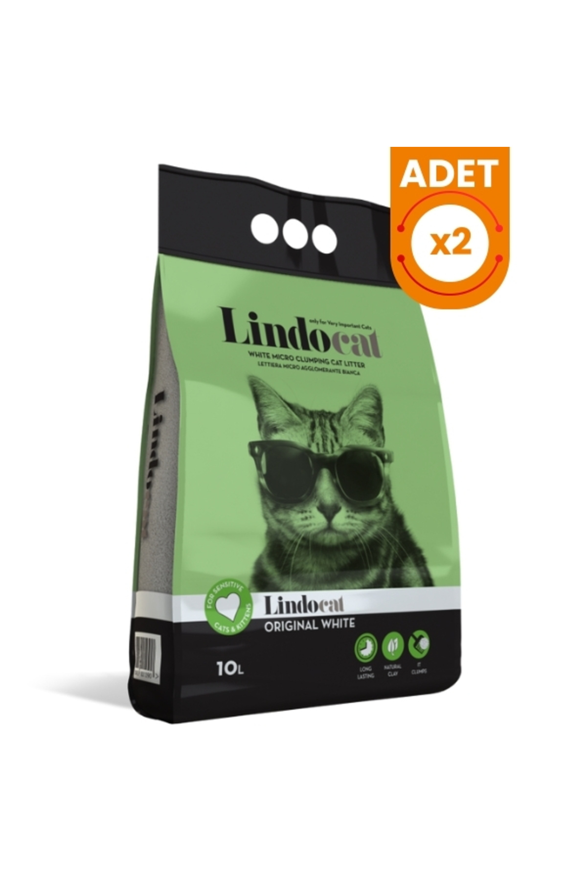 Genel Markalar Lindocat Original İnce Taneli Kokusuz Topaklanan Kedi Kumu 2 Adet 10 Lt - Fiyatı, Yorumları
