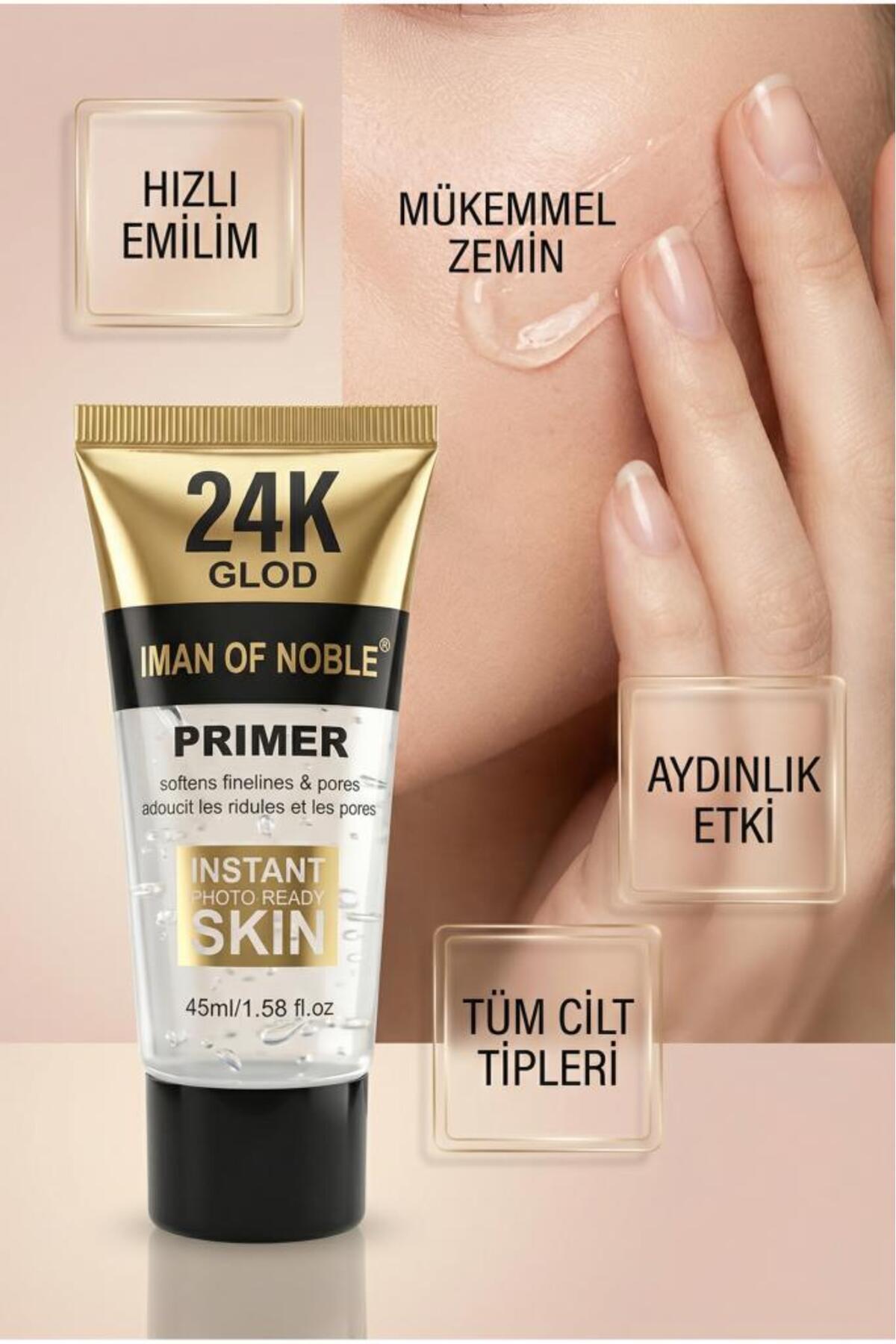 24K Gold Primer Makyaj Bazı 45 ml — سفید 44959-1 — تصویر 6 از 7