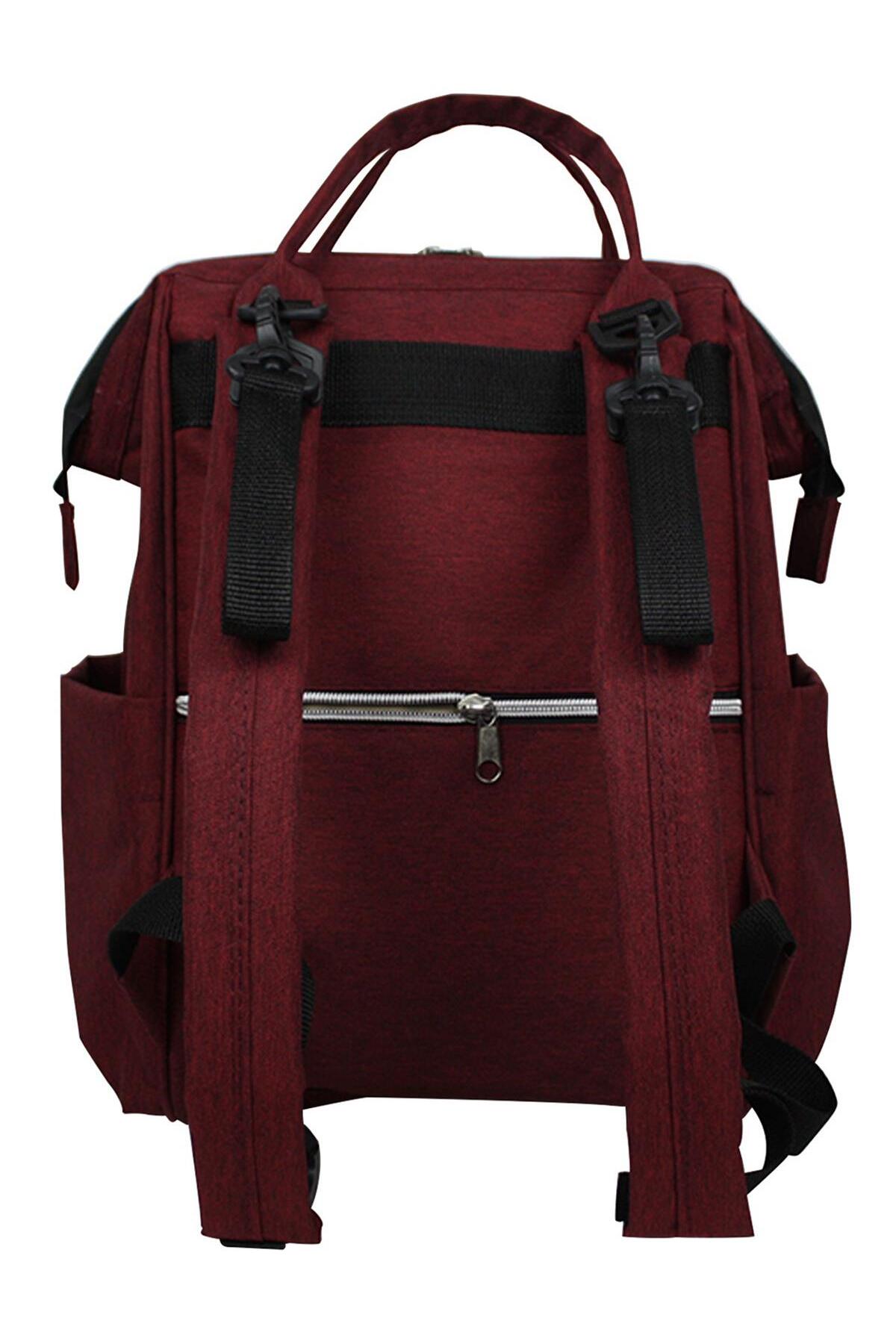 Stylo Star Takım Baskılı Just Bebek Bakım Çantası ve Termos Çanta - Bordo fotoğrafı 3 (önizleme)