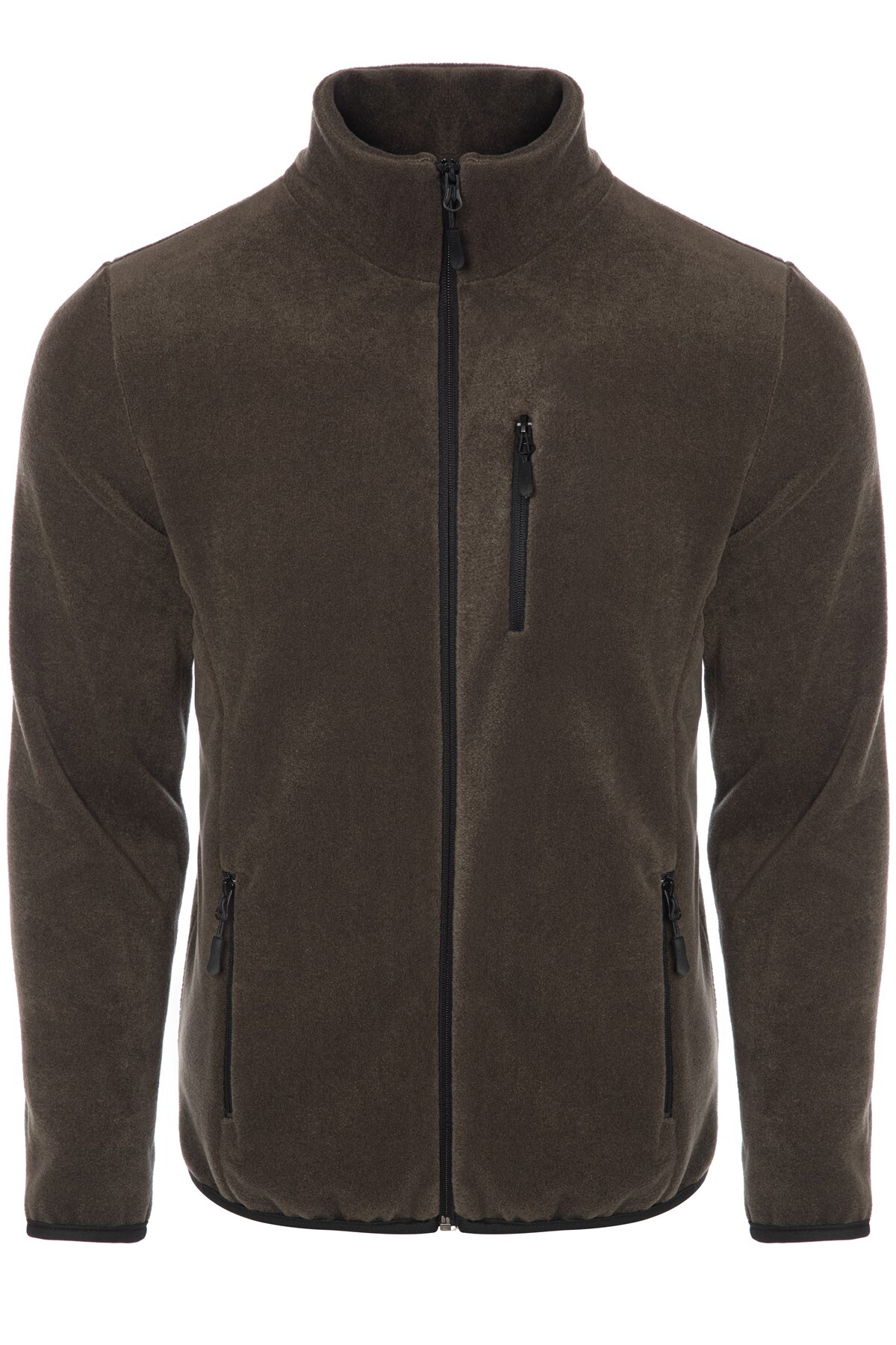 GHASSY CO Erkek Pro Rüzgar Geçirmez 5 Cepli Outdoor Tam Fermuarlı Polar Ceket görsel 2