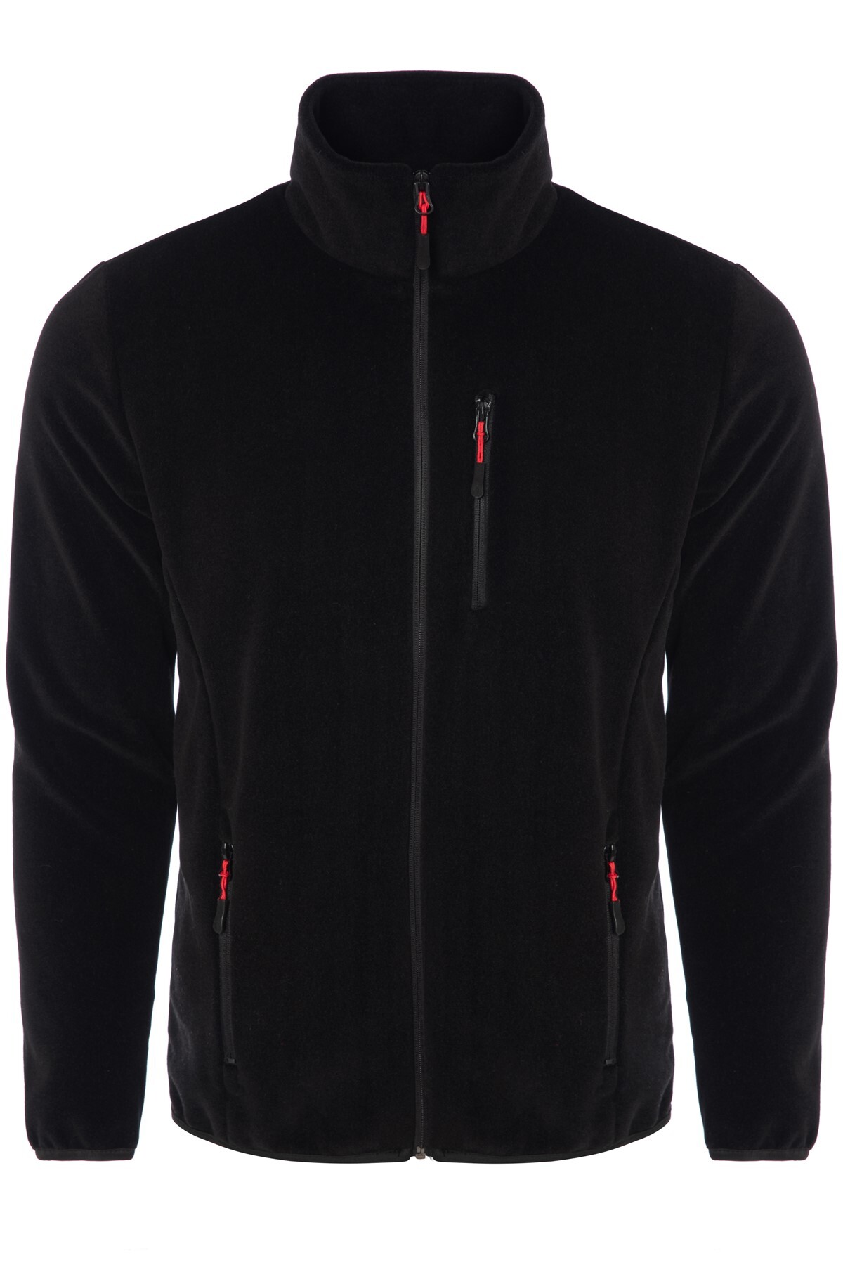 Ghassy Co  Erkek Pro Rüzgar Geçirmez 5 Cepli Outdoor Tam Fermuarlı Polar Ceket - Görsel 3