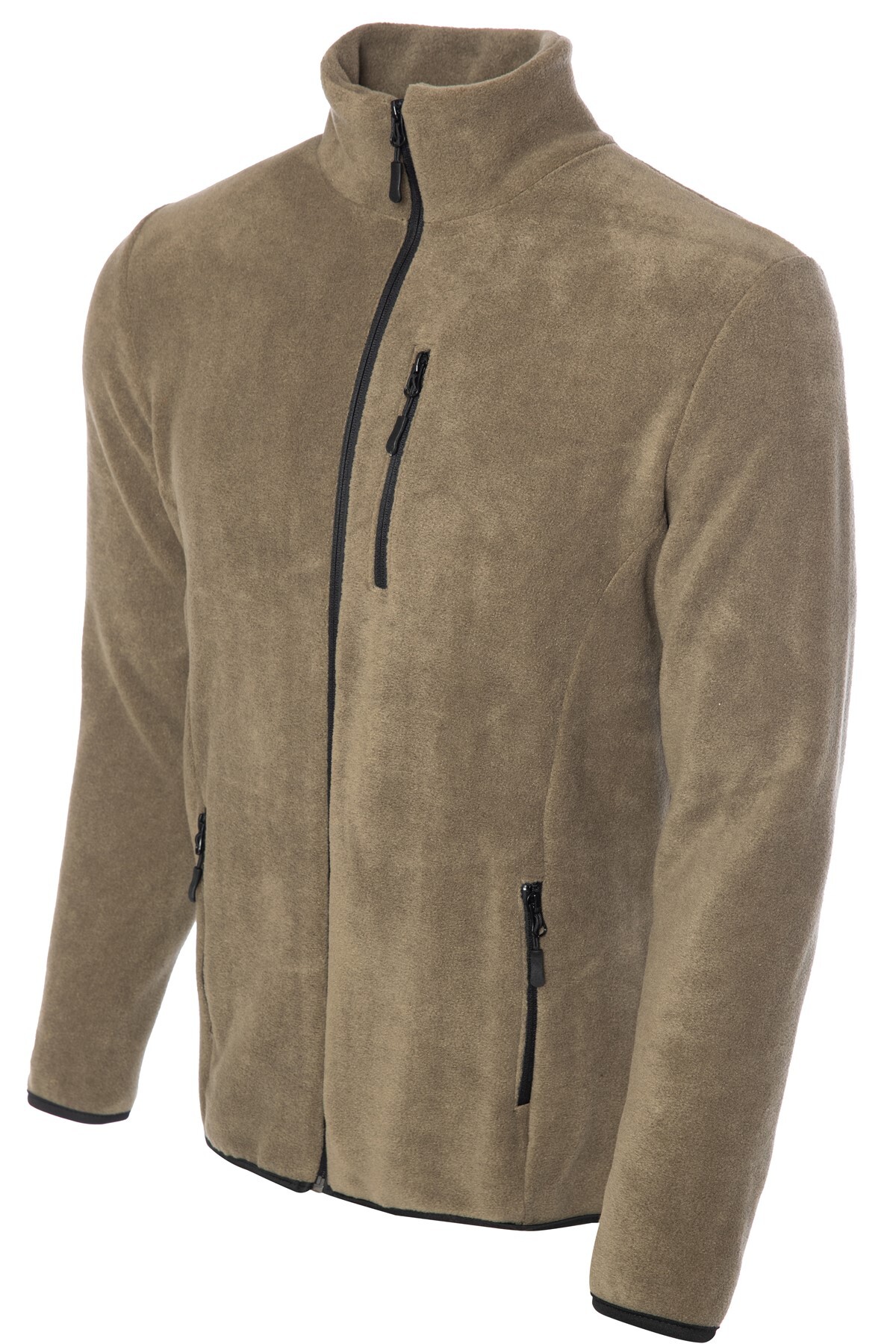 GHASSY CO Erkek Pro Rüzgar Geçirmez 5 Cepli Outdoor Tam Fermuarlı Polar Ceket görsel 3