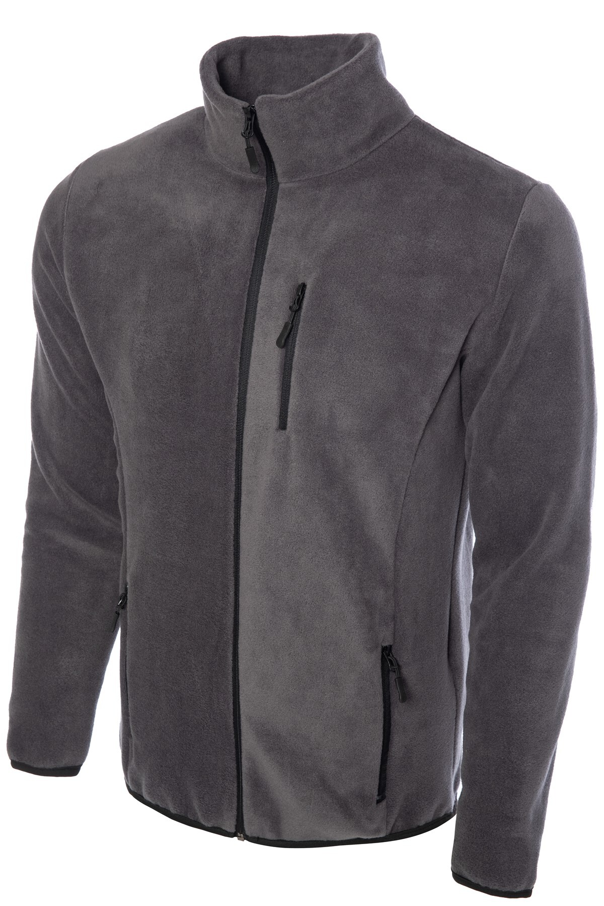GHASSY CO Erkek Pro Rüzgar Geçirmez 5 Cepli Outdoor Tam Fermuarlı Polar Ceket görsel 3