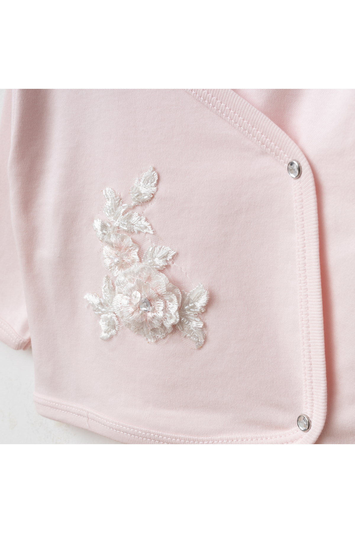 LisaLoom İthal Dantelli 10'lu Organik Hastane Çıkış Seti %100 Pamuk Yenidoğan Kız Bebek fotoğrafı 3 (önizleme)