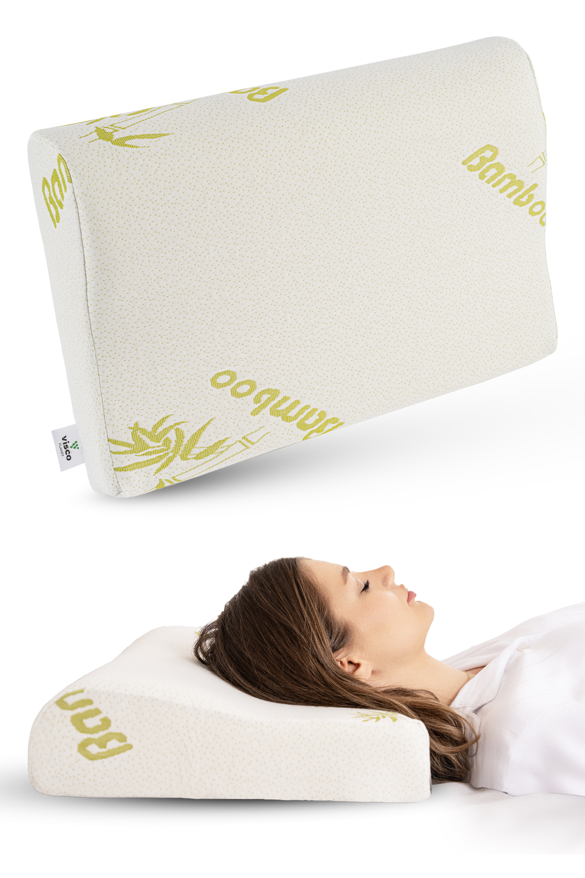 Visco Pillow Bamboo Pillow Orthopedic Pillow Neck Pillow