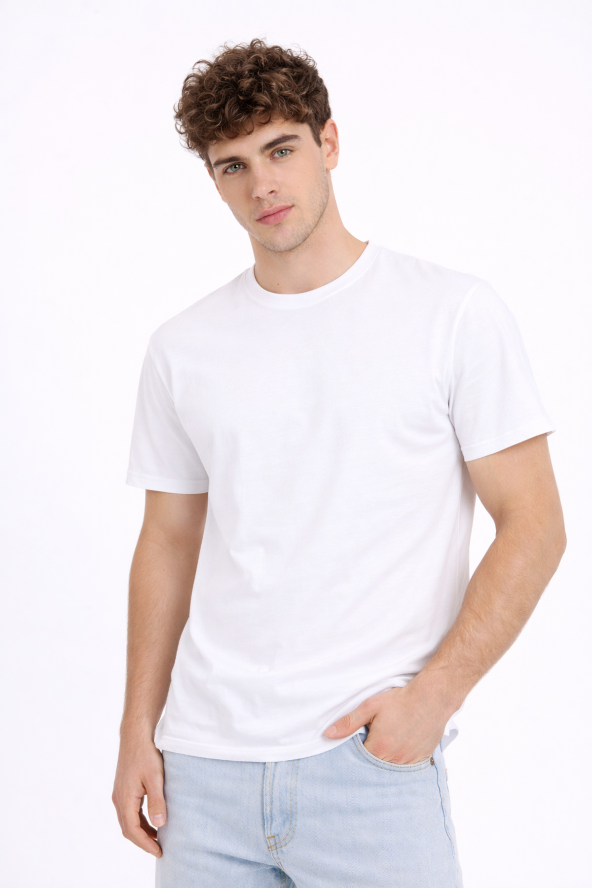 Montland  Erkek Tişört %100 Pamuk, Yumuşak Doku, Bisiklet Yaka 5li Paket - Görsel 6