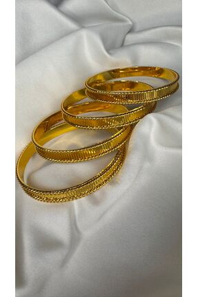 Kübra Accessories AYNALI ALTIN KAPLAMA PASLANMAZ ÇELİK KARMA YAPMAZ 22 AYAR K...