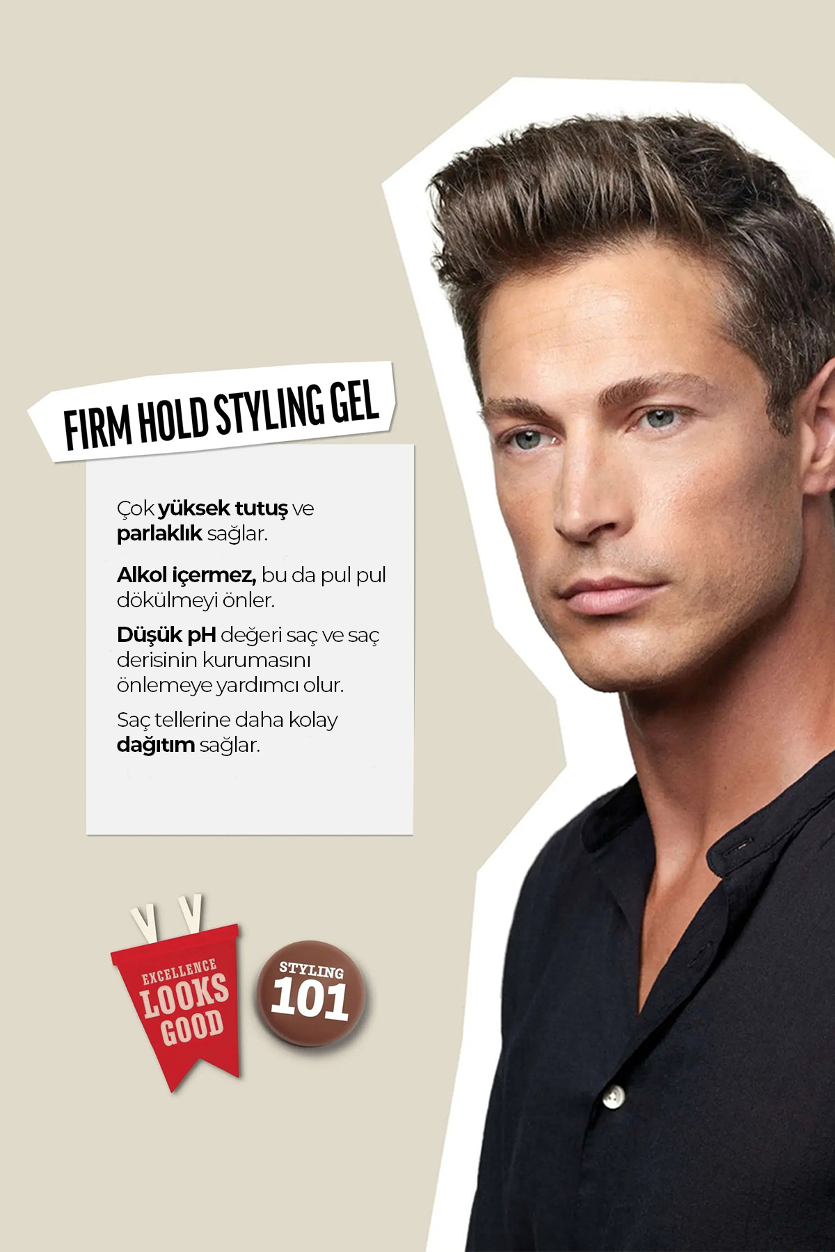 Firm Hold Gel 390 ml – Maksimum Tutuş Islak Görünüm Saç Jölesi — 669316076026 — تصویر 3 از 4