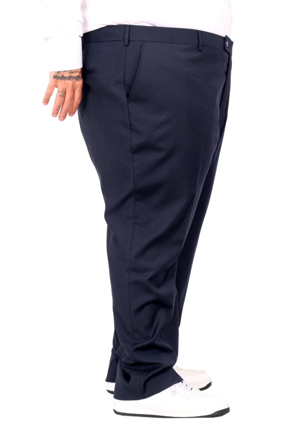 ModeXL Mode XL Buyuk Beden Erkek Kumaş Pantolon Superior 21024 Lacivert görsel 3