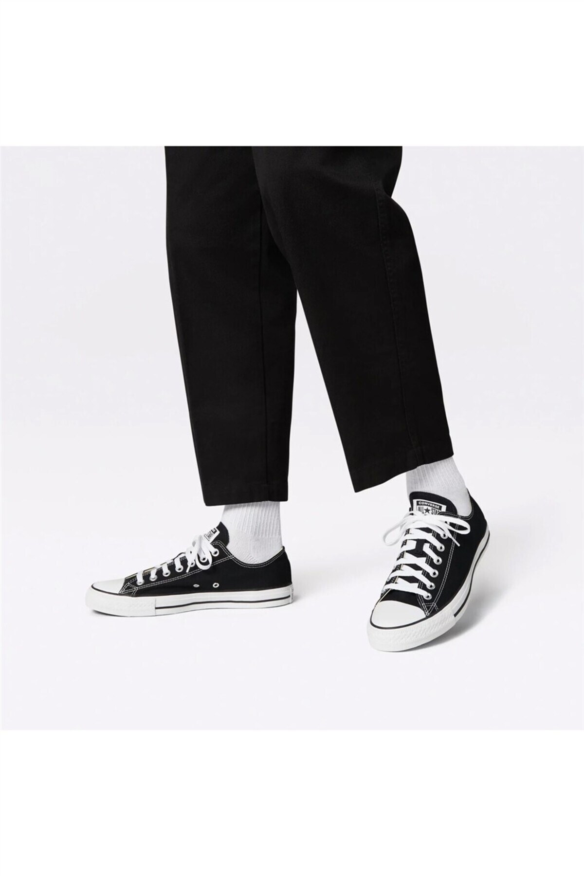 کفش پیاده روی مردانه راسته | کانورس Converse M9166C-001Siyah - تصویر 5