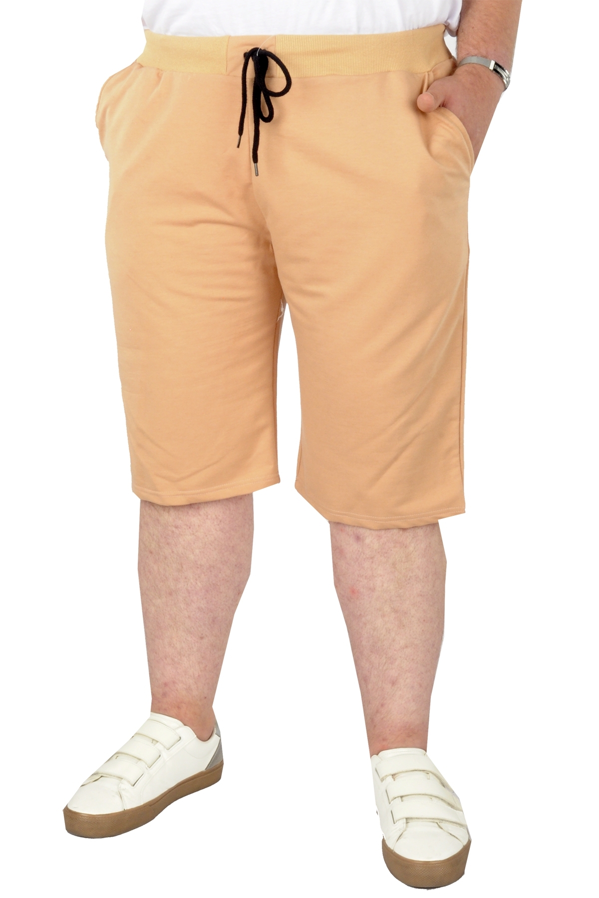 Mode XL Plus Size Men's Capri Straight Basic 20500 Beige