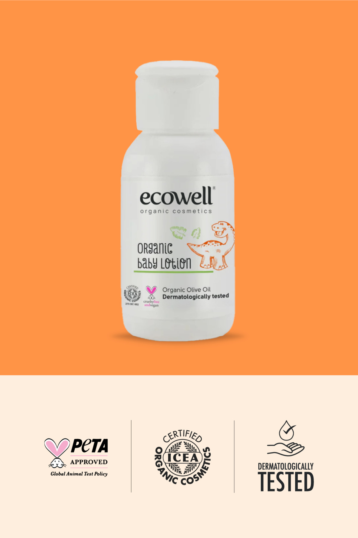 Ecowell Organik Bebe Losyonu - Seyahat Boy (50 ml) fotoğrafı 3 (önizleme)