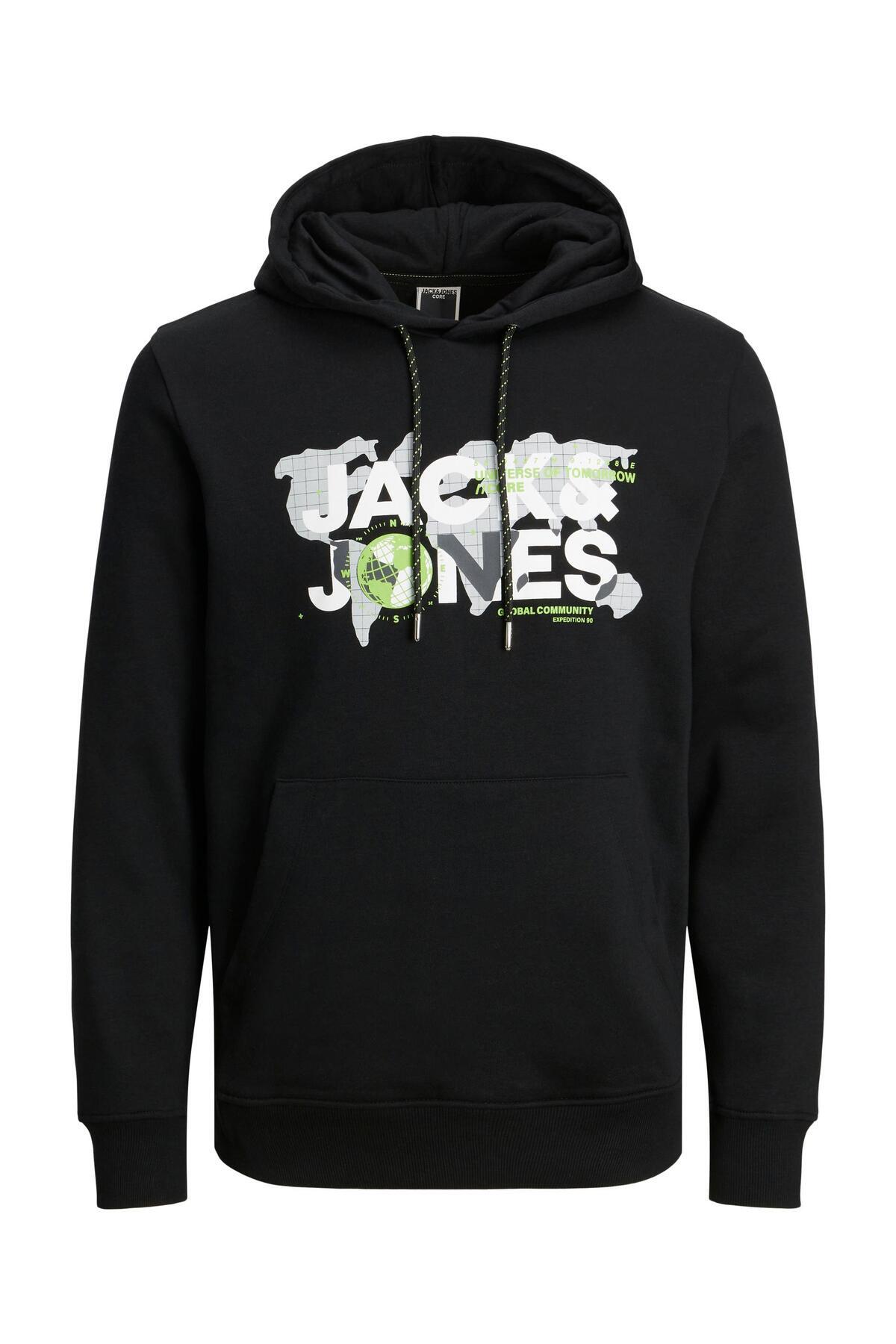 تاپ گرد و غبار دار کلاه دار Känguru Tasche جک اند جونز سویشرت Jack & Jones