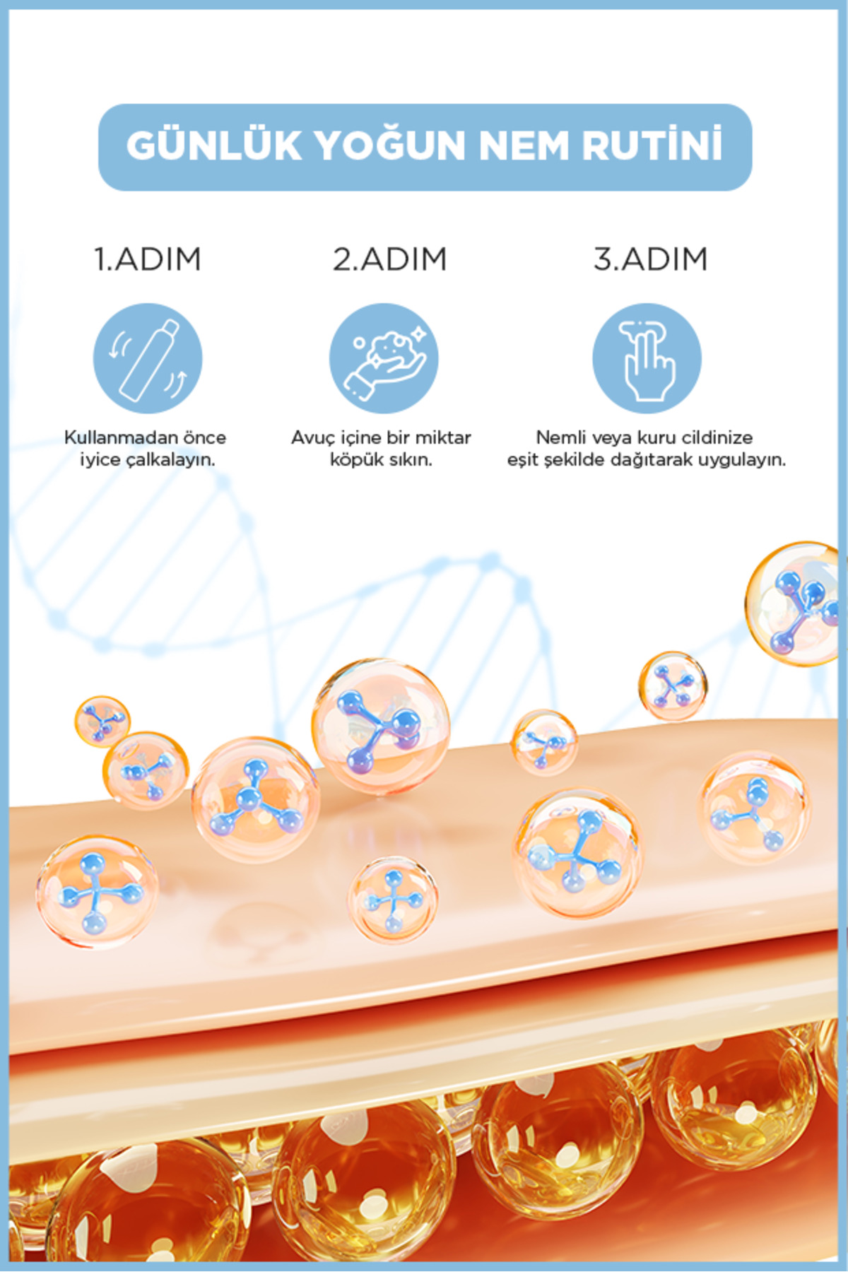 Cilt Bakım Köpüğü Hyaluronic Acid 200ml — 8682678305773 — تصویر 4 از 5