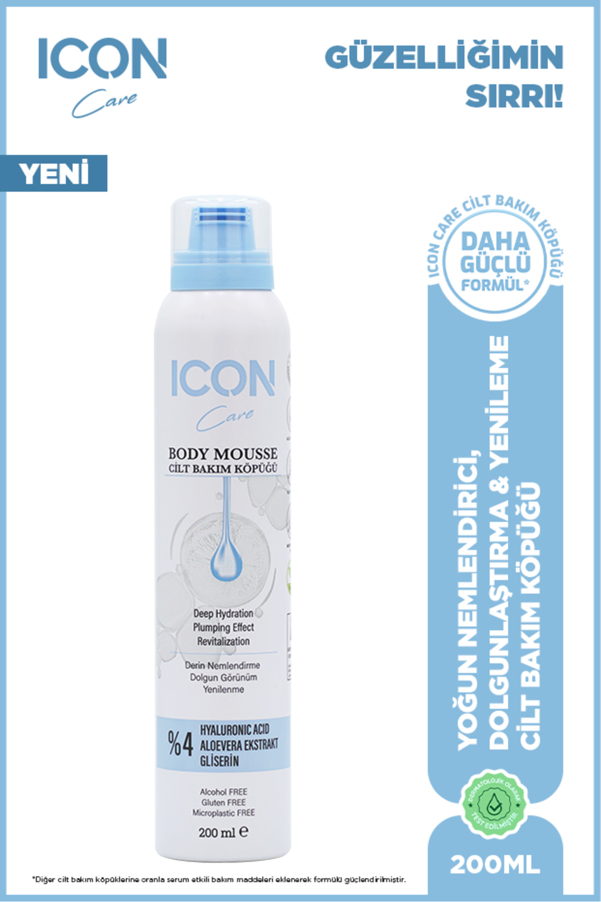 ICON Care Cilt Bakım Köpüğü Hyaluronic Acid 200ml — 8682678305773