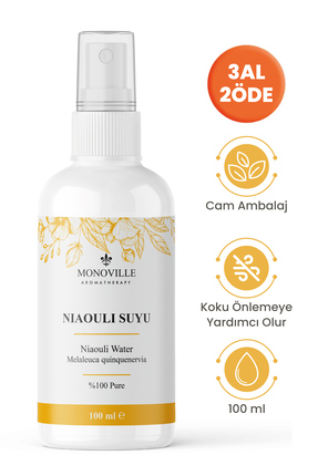 Monoville Nioli Suyu Cilt Toniği Ve Çamaşır Spreyi %100 Doğal 100 ml (Niaouli...