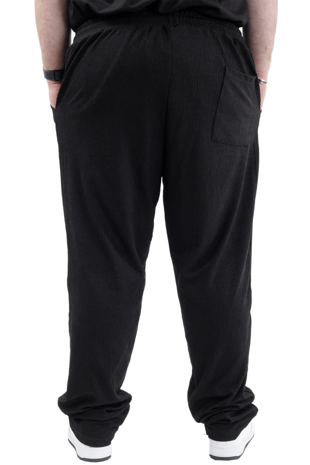 ModeXL Mode XL Büyük Beden Erkek Jogger Platin Jakar 24913 Siyah görsel 5