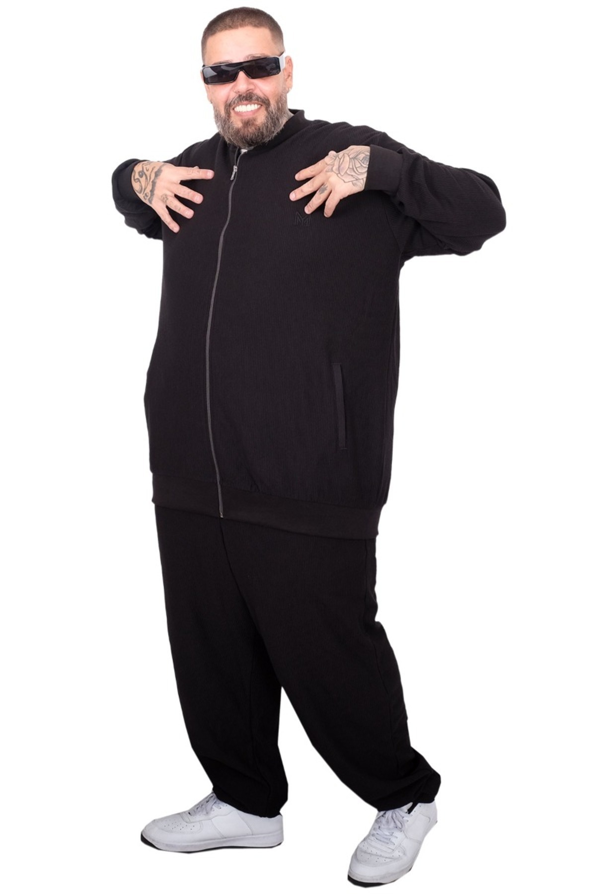 ModeXL Mode XL Büyük Beden Eşofman Altı U25823 sıyah görsel 2