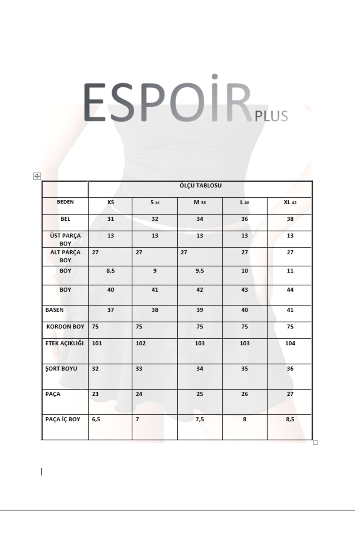 ESPOİRPLUS  Bağcıklı Mini Şort Etek ESPP-78 - Görsel 3