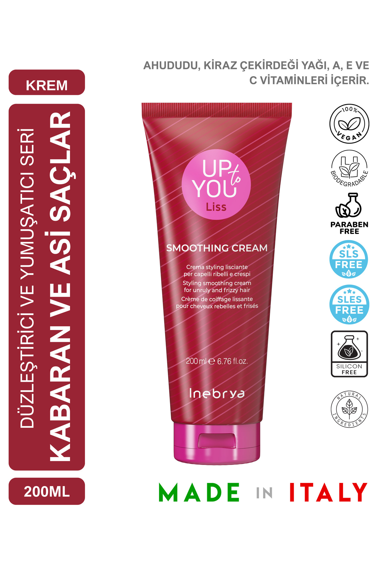 Inebrya Up To You Smoothing Cream Düzleştirici ve Yumuşatıcı Krem