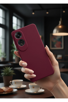 TechTrove Oppo A60 Kılıf Içi Kadife Süet Tasarımlı Kamera Korumalı Renkli Sil...