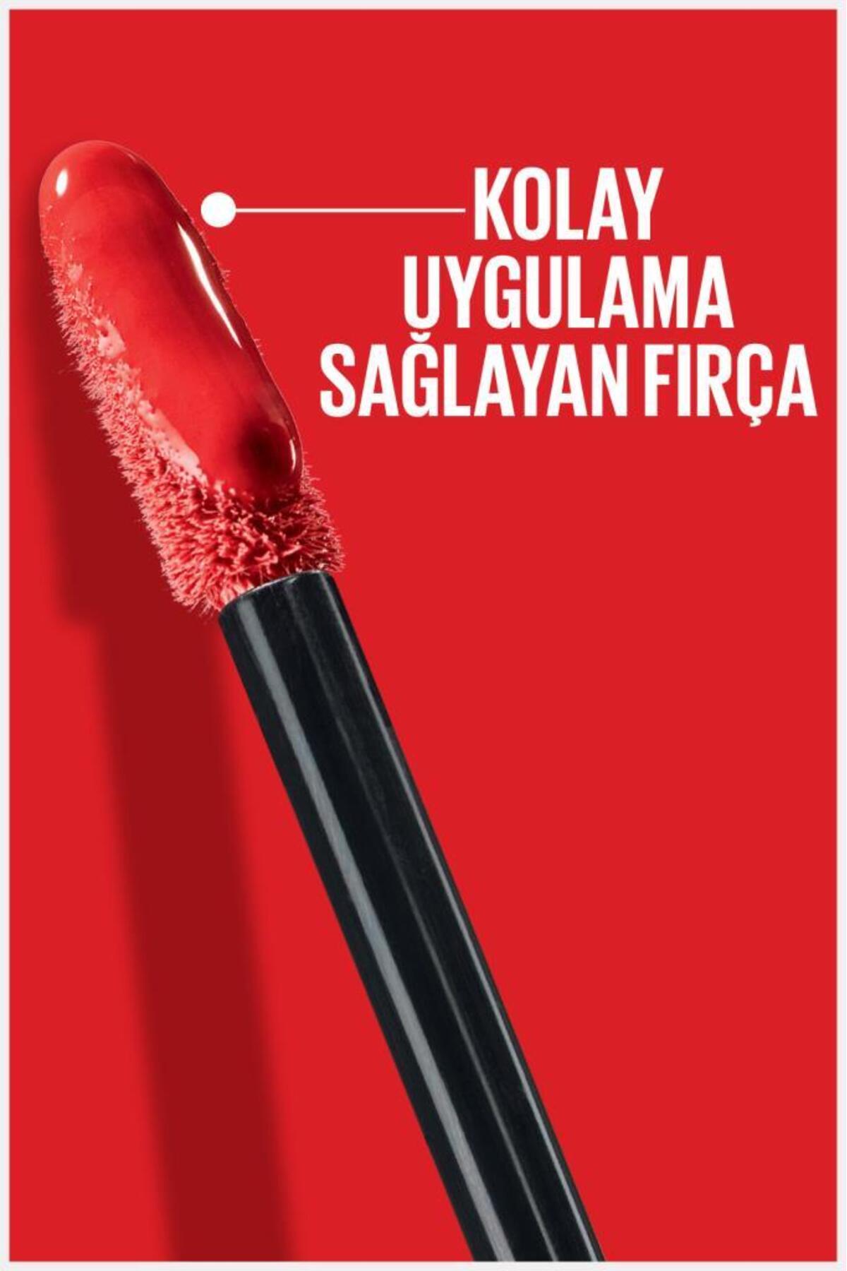 رژ لب مایع براق بادوام Super Stay مدل Vinyl Ink شماره 15 هلویی — نارنجی SSVNLY — تصویر 6 از 9
