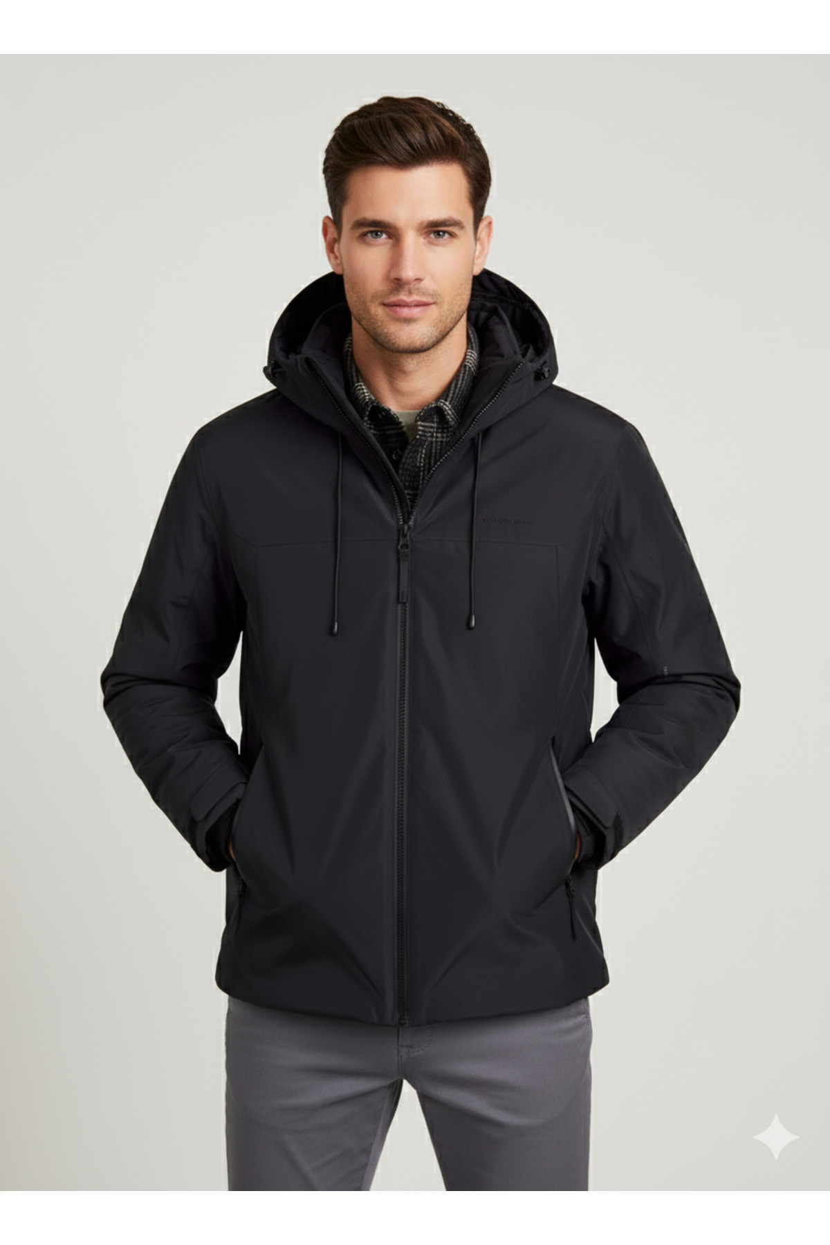کاپشن مردانه راسته آستین بلند | جک اند جونز Jack & Jones 12214648 - تصویر 2