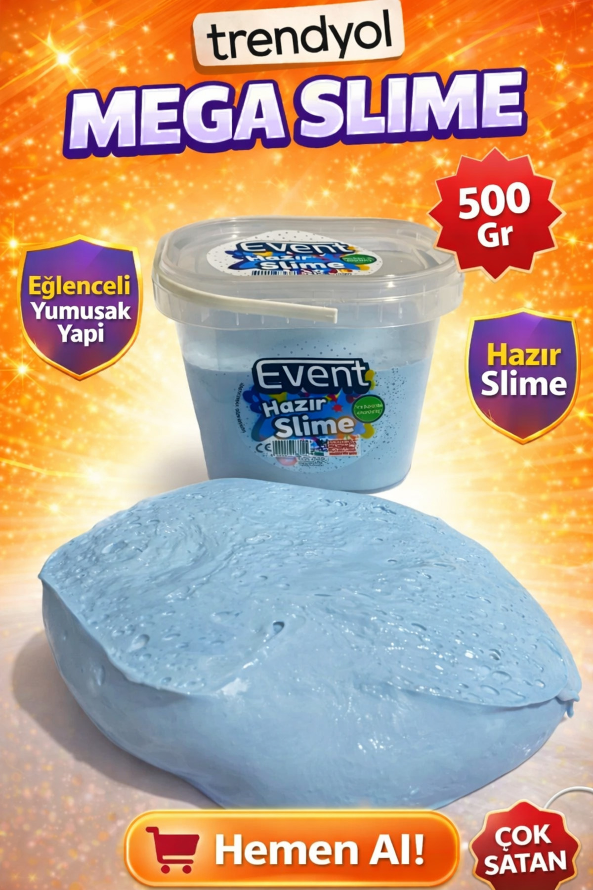EVENT Slime Mega Jumbo Boy 500 Gr Test Raporludur. - Fiyatı, Yorumları