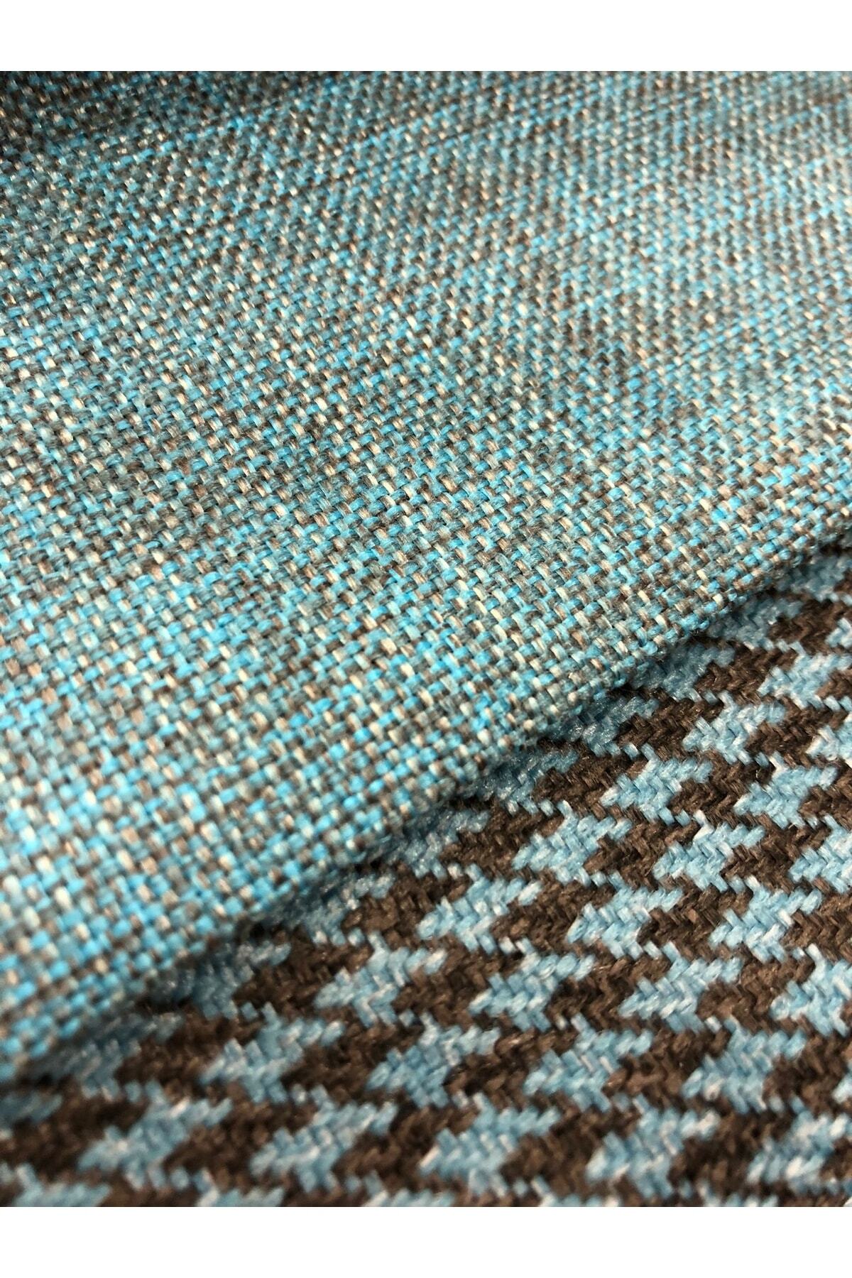 Turquoise Linen Upholstery Fabric Premium Woven 185