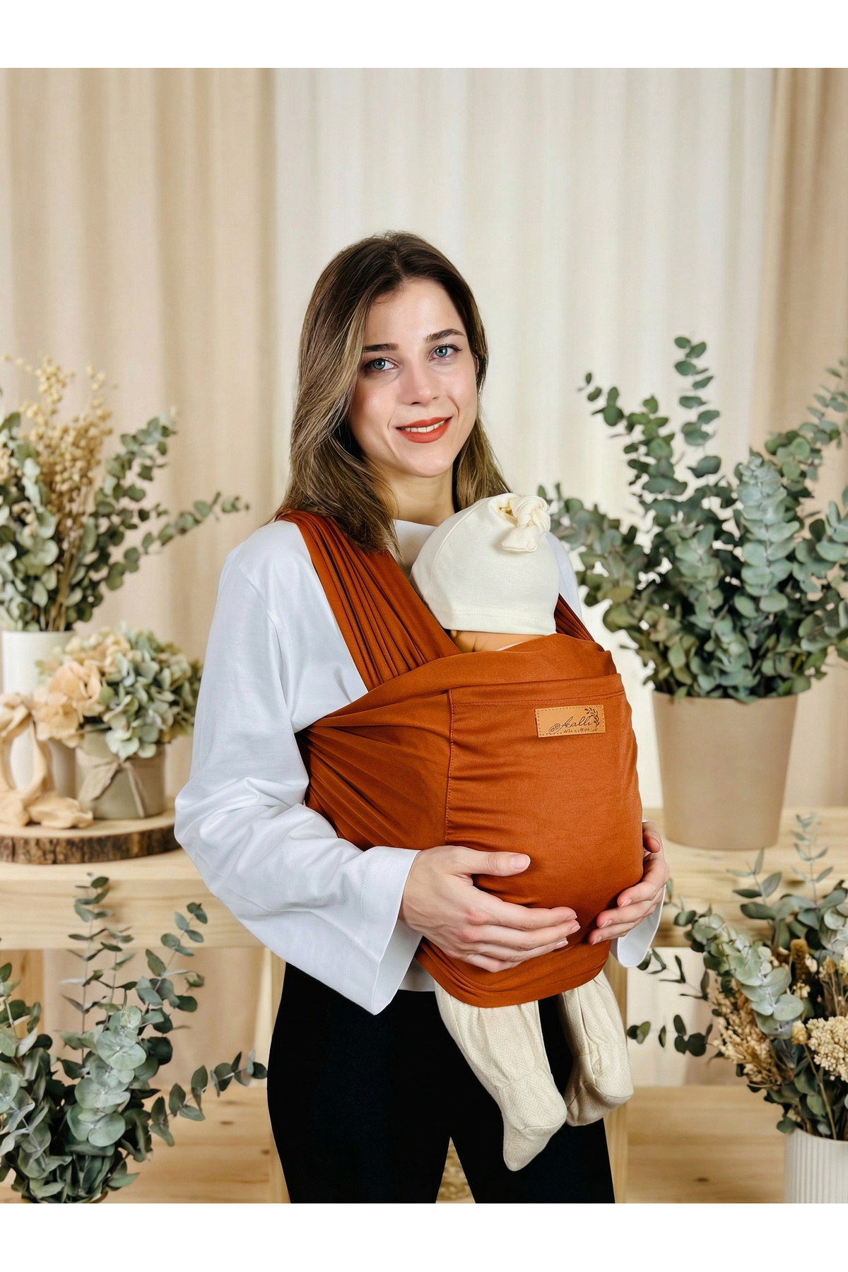 kubbe Yeni Nesil Ergonomik Bebek Taşıma Şalı - Ön Cepli Taşıma Torbalı Esnek Sling - İnce Ve Hafif fotoğrafı 6 (önizleme)