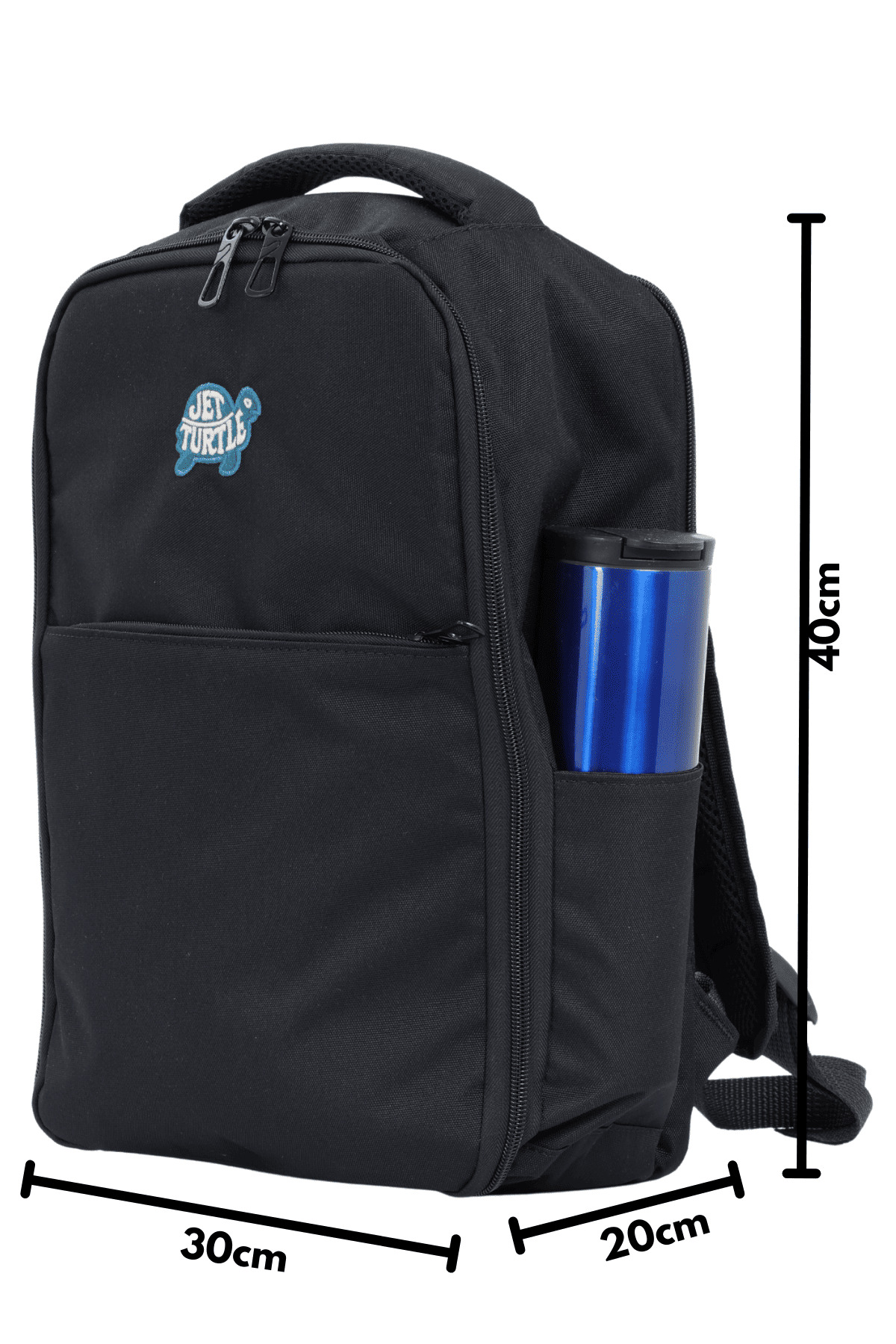 Jet Turtle  Seyahat Sırt Çantası 40cm 40x30x20 cm Pegasus, Wizz Air, Ryanair, El Valizi Koltuk Altı Valizi - Görsel 6