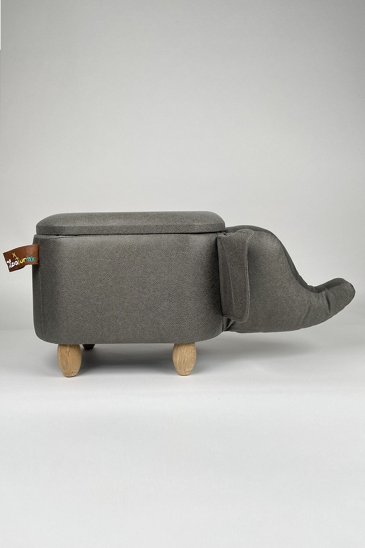 zooturak Organizer Fil Rokka Hayvanlı Puf Çocuk Koltuğu fotoğrafı 5 (önizleme)