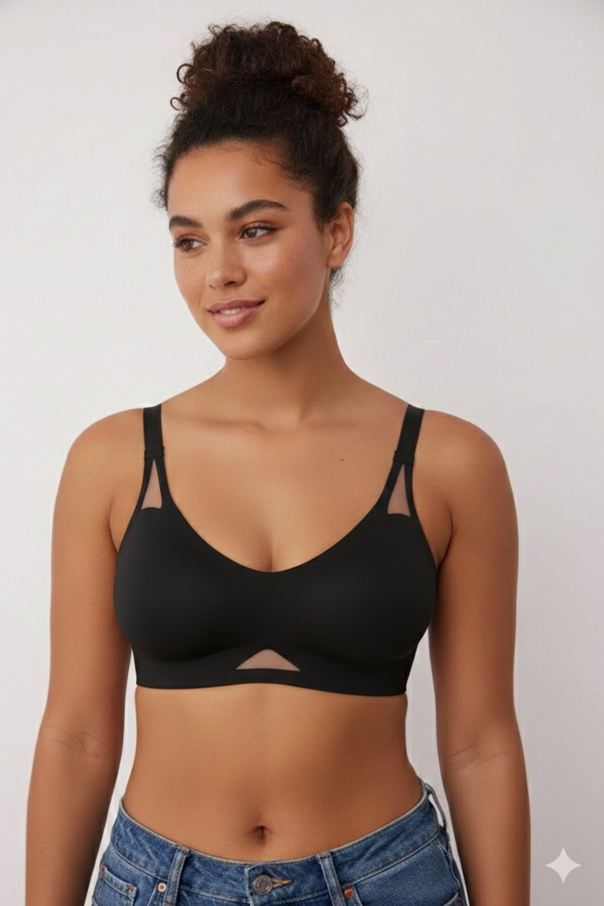 SWEETKORSE Lazer Kesim File Detaylı Dikişsiz Çıkarılabilir Pedli Toparlayıcı Push Up İz Yapmaz Sütyen görsel 3