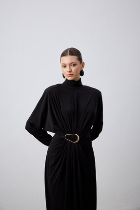 laulei Silvia Tokalı Elbise Siyah