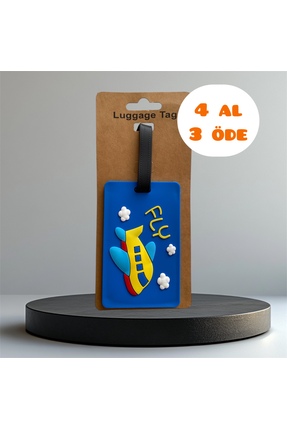 Atelier Licia Bavul Etiketi Renkli Silikon İsimlikli Valiz Etiketi- Bagaj Eti...