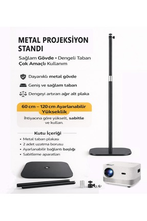 Moxti Ayarlanabilir Projeksiyon Stant 120 cm | 5 Kg Taşıma Kapasiteli Karbon ...