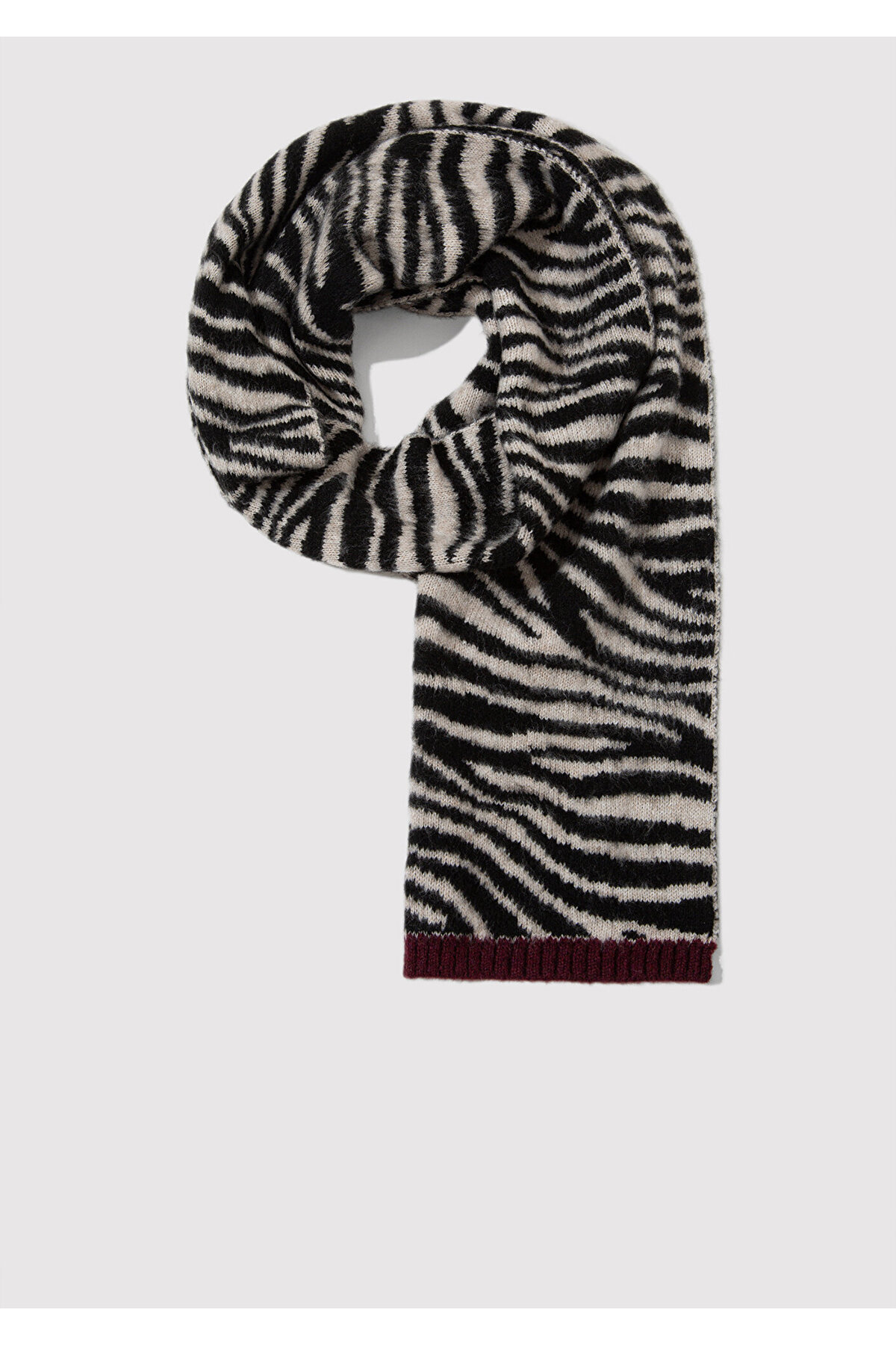 Mavi Zebra Desenli Atkı 1913601-900 görsel 2