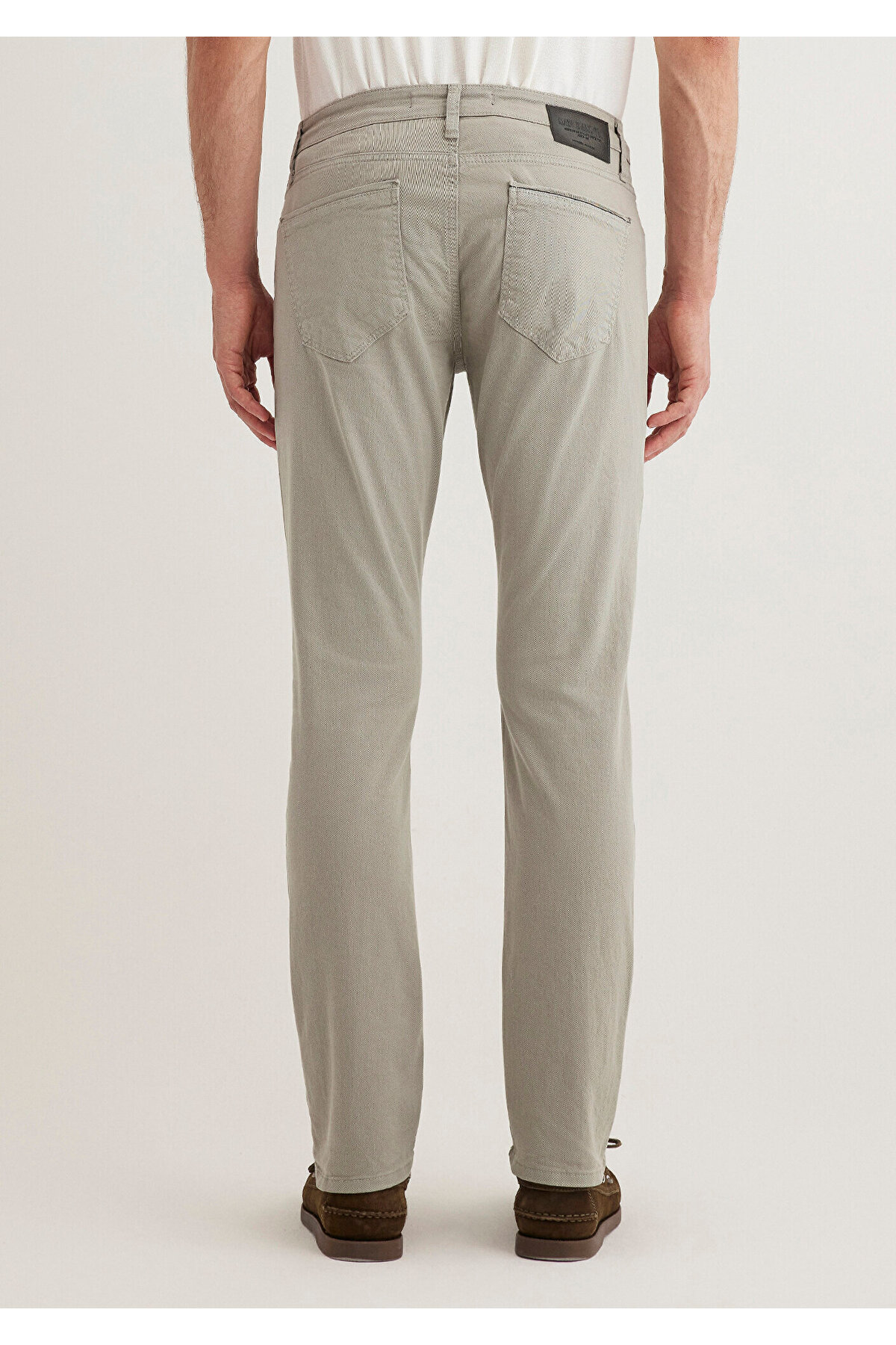 Jake Black Misty Grey Gabardine Trousers 0042286582 — خاکستری 00422-P_rollbacked — تصویر 4 از 8