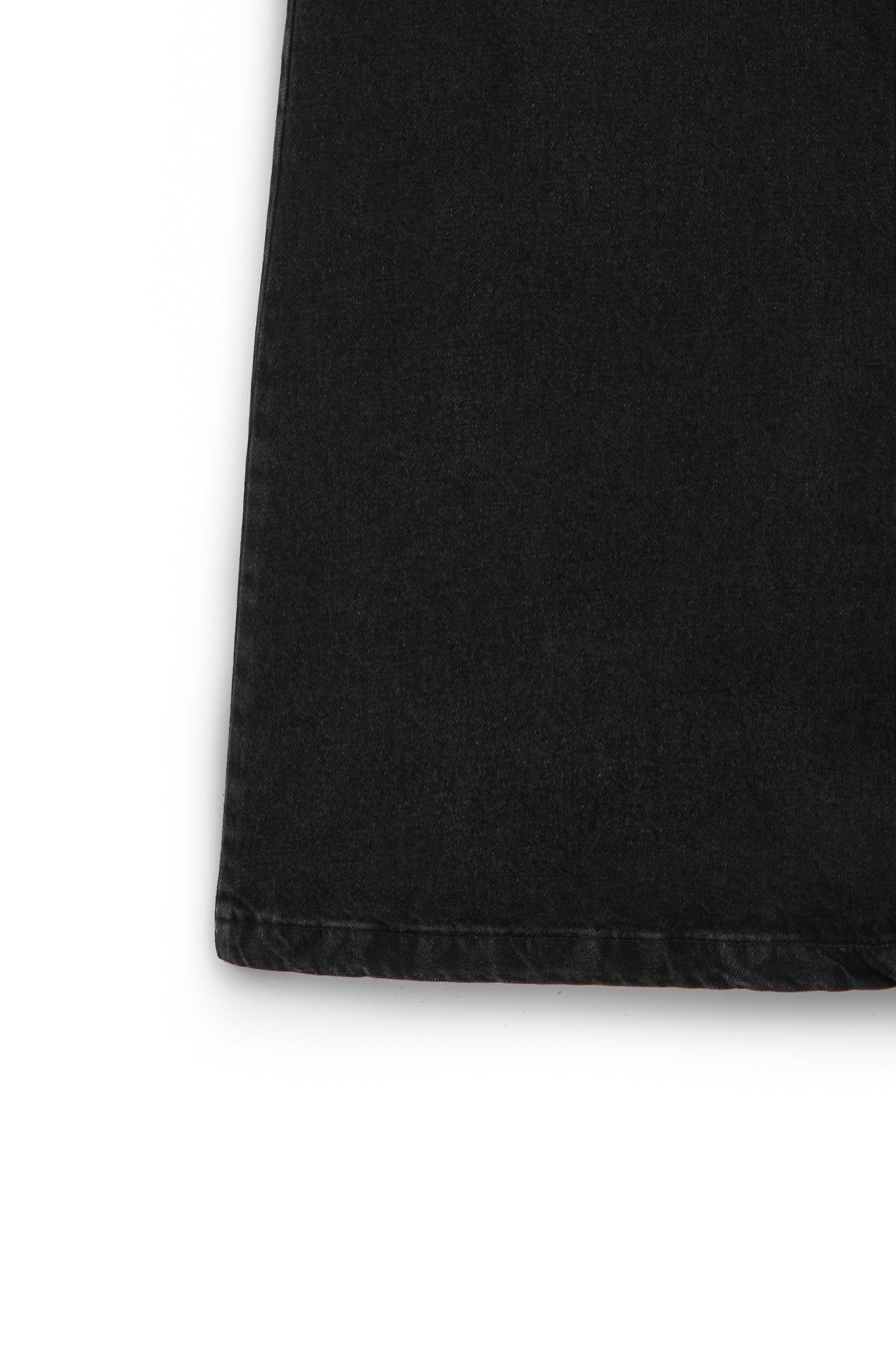 praye  Uzun Çan Denim Etek Antrasit - Görsel 4