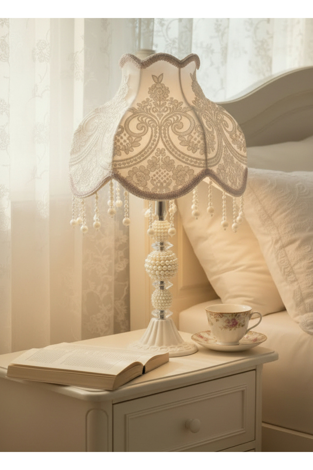 عاكس الضوء الكلاسيكي المصنوع يدويًا من القطيفة وال...