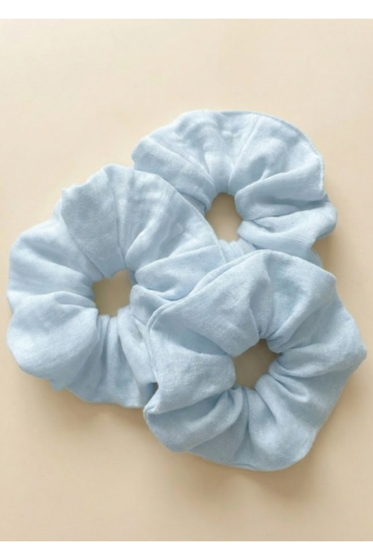 Giant 3-Piece Muslin Hair Elastic Oversize Cotton Hair Clip Set