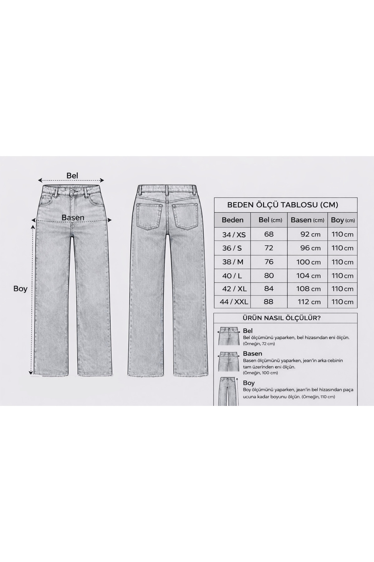 Perryes Kadın Vintage Yüksek Bel Lacivert Denim Pantolon görsel 5