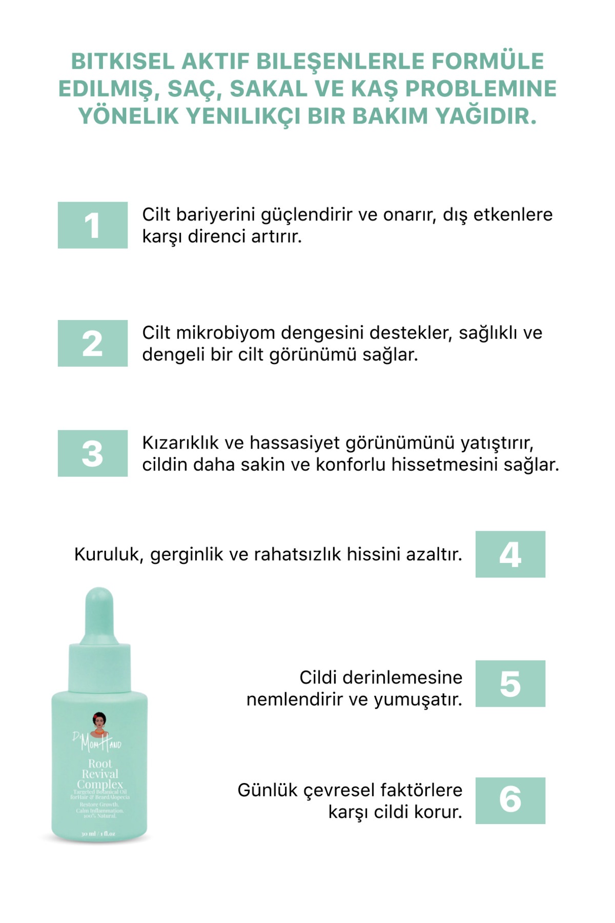 Root Revival Complex - Dökülen Saç, Sakal ve Kaş İçin Bitkisel Destek Yağı — 5065021901373 — تصویر 3 از 7