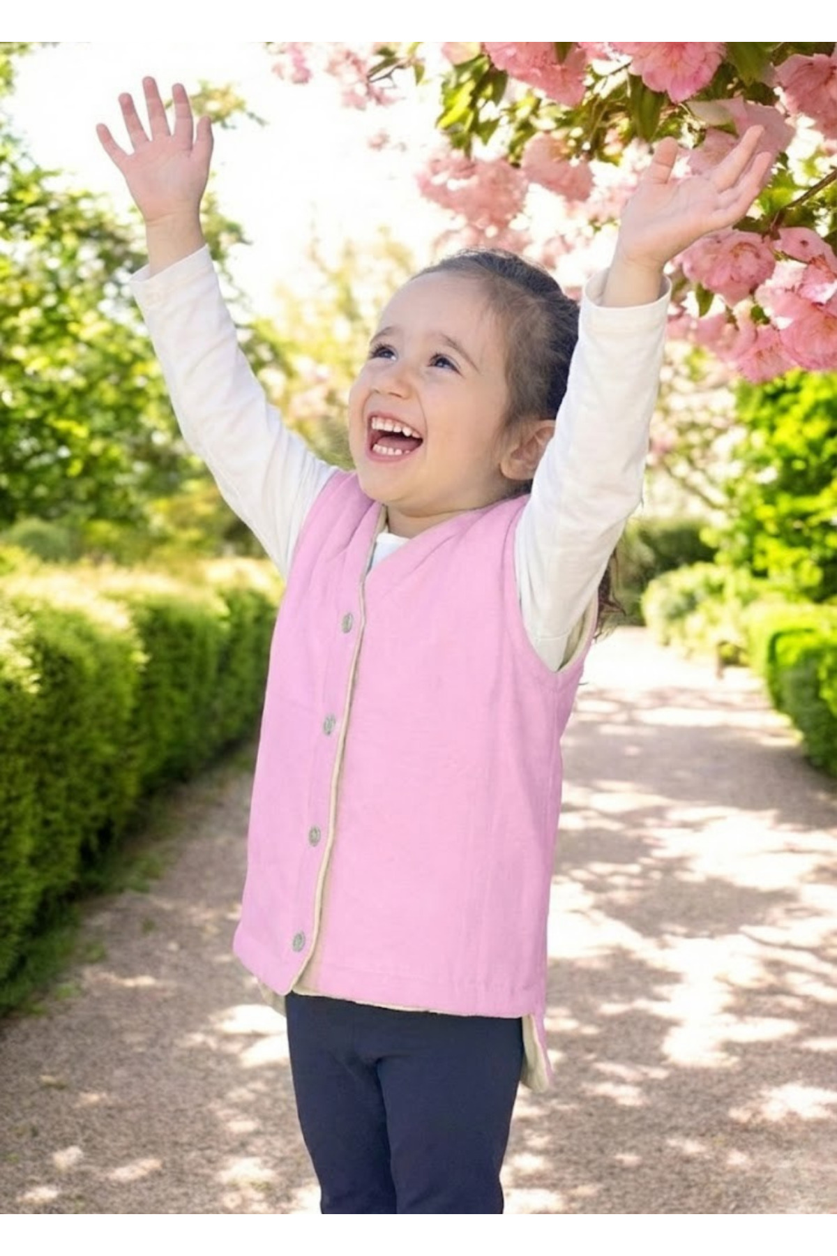 Joyous Mom Kids Müslin Bebek Yelek Organik Müslin Çocuk Yelek Yenidoğan Yelek Kışlık Bebek ve Çocuk Yelek fotoğrafı 3 (önizleme)