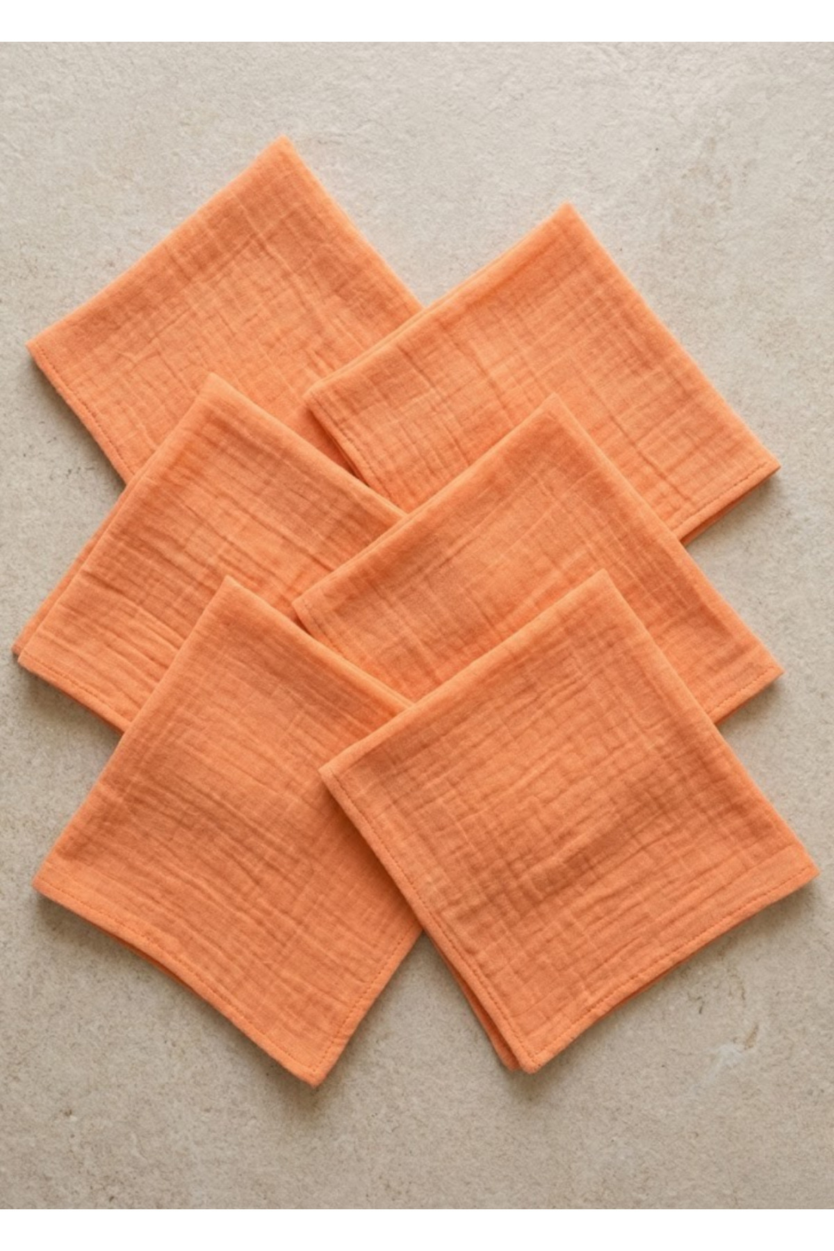 Organic Cotton Brittle 25x25cm Baby Mouth Wipes Multipurpose 6-Piece Baby Wipes Sweat Cloth