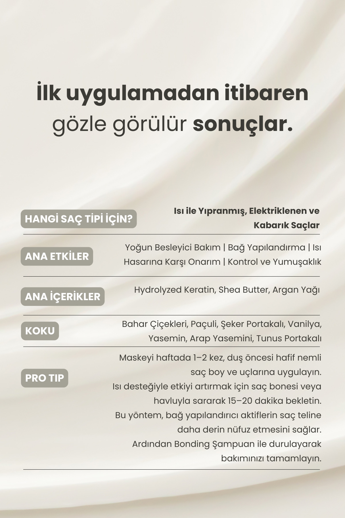 Bonding Keratin & Shea Butter Bağ Yapılandırıcı Saç Maskesi | Yoğun Onarım ve Isı Koruması 350 ml — MP2 — تصویر 7 از 8